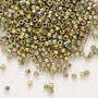 DB0508 - Miyuki Delica Beads - Cylinder- SIZE #11 - 4gms - Colour DB508 Green Gold AB