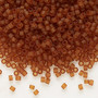 DB0764 - 11/0 - Miyuki Delica - Translucent Matt Dark Topaz - 7.5gms - Cylinder Seed Beads