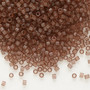 DB0772 - 11/0 - Miyuki Delica - Translucent Matt Dyed Cinnamon - 7.5gms - Cylinder Seed Beads