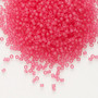 DB0780 - 11/0 - Miyuki Delica - Translucent Matt Dyed Bubble-gum Pink - 7.5gms - Cylinder Seed Beads