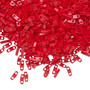 QTL408 - Miyuki - Opaque Red - 5mm x 1.2mm - 5gms (approx 250 beads) - Quarter Tila Beads (two-hole)