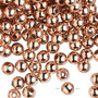 10gms Acrylic Round 4mm beads Copper (approx 375 beads)