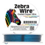 1 x reel of Zebra Wire round - 24 guage (71 yards, 65metres) Sapphire Blue