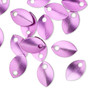 Component, anodized aluminum, purple, 11x7mm double-sided curved scale blank with 1.5mm hole, 20 gauge. Sold per pkg of 20.