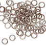 Jump ring, anodized aluminum, bronze, 6mm round, 4.2mm inside diameter, 18 gauge. Sold per pkg of 100.