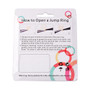 LAST STOCK: 1 x box Aluminum Wire Open Jump Rings 6mm x 0.8mm; about 1080pcs Pink Purple Mix