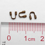 5gms Brass Wire Guardian and Protectors, Antique Bronze Color, 4mm x 5mm , hole: 0.5mm (approx 150)