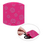 Box, PVC plastic, opaque pink and silver,  Sold per pkg of 10.