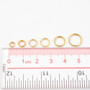 1 Box Split Rings - 4mm/5mm/6mm/7mm/8mm/10mm - Gold (110gm box)