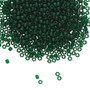 TR-11-939F - 11/0 - TOHO BEADS® - Transparent Frosted Green Emerald - 50gms - Glass Round Seed Beads