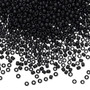 TR-11-49F - 11/0 - TOHO BEADS® - Opaque Frosted Jet - 50gms - Glass Round Seed Beads