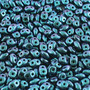 Last Stock: Super Duo Beads 2.5*5mm 20gm Bag - DU0523980-94109 Polychrome Dark Capri Blue