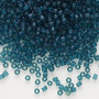 DB0788 - 11/0 - Miyuki Delica - Translucent Matt Dyed Dark Teal - 7.5gms - Cylinder Seed Beads