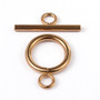 304 Stainless Steel Toggle Clasps, Ring, Golden, 2 Sets