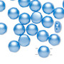 Bead, Preciosa Candy™, Czech pressed glass, Blue pastel Pearl, 8mm candy with (2) 0.8-0.9mm holes. Sold per pkg of 20.