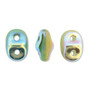 Last Stock: Preciosa Super Duo Duet Beads 2.5*5mm 20gm bag - GT Ivory Ful AB - 563132-28703