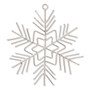 Ornament frame, steel wire 2mm thick, 5-1/2 inch snowflake. Sold individually
