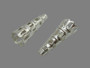 10gm pack - Bead Cones, Silver Color Plated, about 22mm long, 9mm wide, hole: 3mm (aprox 28)