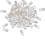 Crimp end, silver-plated brass, 3.5x2mm tube with loop. Sold per pkg of 10.