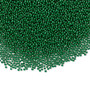 Bead, coated glass, 1mm undrilled micro bead round. Sold per 15-gram bag Opaque Green