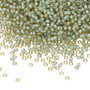 TR-11-952 - 11/0 - TOHO BEADS® - Transparent Raibow Light Topaz Colour Line Sea Foam - 7.5gms - Glass Round Seed Beads