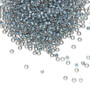 TR-11-288 - 11/0 - TOHO BEADS® - Translucent Metallic Blue-Lined Crystal Clear - 7.5gms - Glass Round Seed Beads