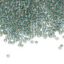 TR-11-990 - 11/0 - TOHO BEADS® - Translucent Gold-Lined Aqua - 7.5gms - Glass Round Seed Beads