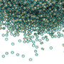 TR-11-995F - 11/0 - TOHO BEADS® - Translucent Gold-Lined Frosted Aqua - 7.5gms - Glass Round Seed Beads