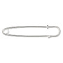 Kilt pin, silver-plated brass, 3 inches. Sold per pkg of 10.