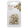 KOS63-00030-26440 - 3 x 6mm - Les Perles Par Puca - Full Dorado - 5gm, card - Glass Kos Beads