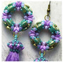 Free Download Pattern - Tomoe Earrings - designed by Michaela Pašková