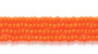 93110 - 13/0 - Czech - Opaque Lt Orange - Hank (approx 3000 beads) Glass  Charlotte Seed Bead