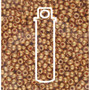 LAST STOCK: 11-18583 - 11/0 - Czech Beads - Met Dk Gold - 24gm, 5" Vial - Glass  Round Seed Bead
