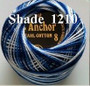 Anchor Pearl Crochet Cotton Size 8 - 10gm Ball - Variegated (1210)