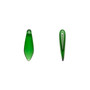 5814 - 15.5 x 5mm - Czech - Emerald Green - 1 Strand (Approx 140 beads) - Top Drilled Glass Daggers