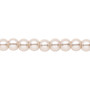 6mm - Celestial Crystal® - Beige - 2 Strands - Round Glass Pearl