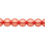8mm - Celestial Crystal® - Orange Red - 2 Strands - Round Glass Pearl