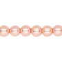 8mm - Celestial Crystal® - Peach - 2 Strands - Round Glass Pearl