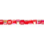 4mm - Celestial Crystal® - Transparent Red AB - 16" Strand  - 18 Facet Cube