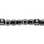 6mm - Celestial Crystal® - Opaque Black - 16" Strand  - 18 Facet Cube