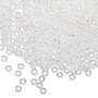 SPR3-250 - 3 x 1.3mm - Miyuki - Tr Clear AB - 10gms (Approx 650 beads) - Glass Rondelle Beads