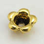 7mm - Gold plated - 100 pack - Tibetan Style Bead Caps, Lead, Cadmium Free & Nickel Free, 3mm thick