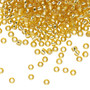 TR-08-22 - 8/0 - TOHO BEADS® - Transparent Silver-Lined Light Topaz - 7.5gm Vial - Glass Round Seed Beads