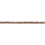 2mm - Czech - Translucent Copper Luster - Strand (approx 95-100 beads) - Faceted Round Fire Polished Glass