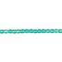 3mm - Czech - Teal - Strand (approx 130 beads) - Faceted Round Fire Polished Glass