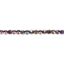 3mm - Czech - Opaque Iris Purple - Strand (approx 130 beads) - Faceted Round Fire Polished Glass