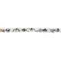 3mm - Czech - Clear Vitrail - Strand (approx 130 beads) - Faceted Round Fire Polished Glass