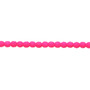 3mm - Czech - Matte Neon Pink - Strand (approx 130 beads) - Faceted Round Fire Polished Glass