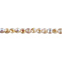 4mm - Czech - Clear Celsian AB - Strand (approx 100 beads) - Faceted Round Fire Polished Glass