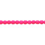 4mm - Czech - Matte Neon Pink - Strand (approx 100 beads) - Faceted Round Fire Polished Glass